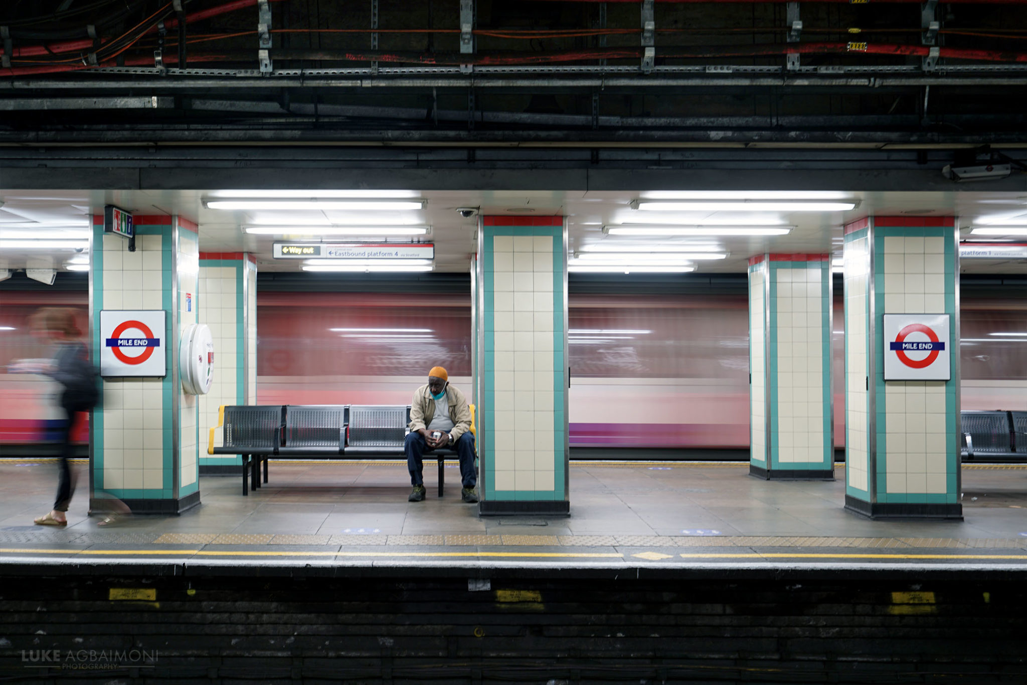 Mile End Station London Photography Tube Mapper