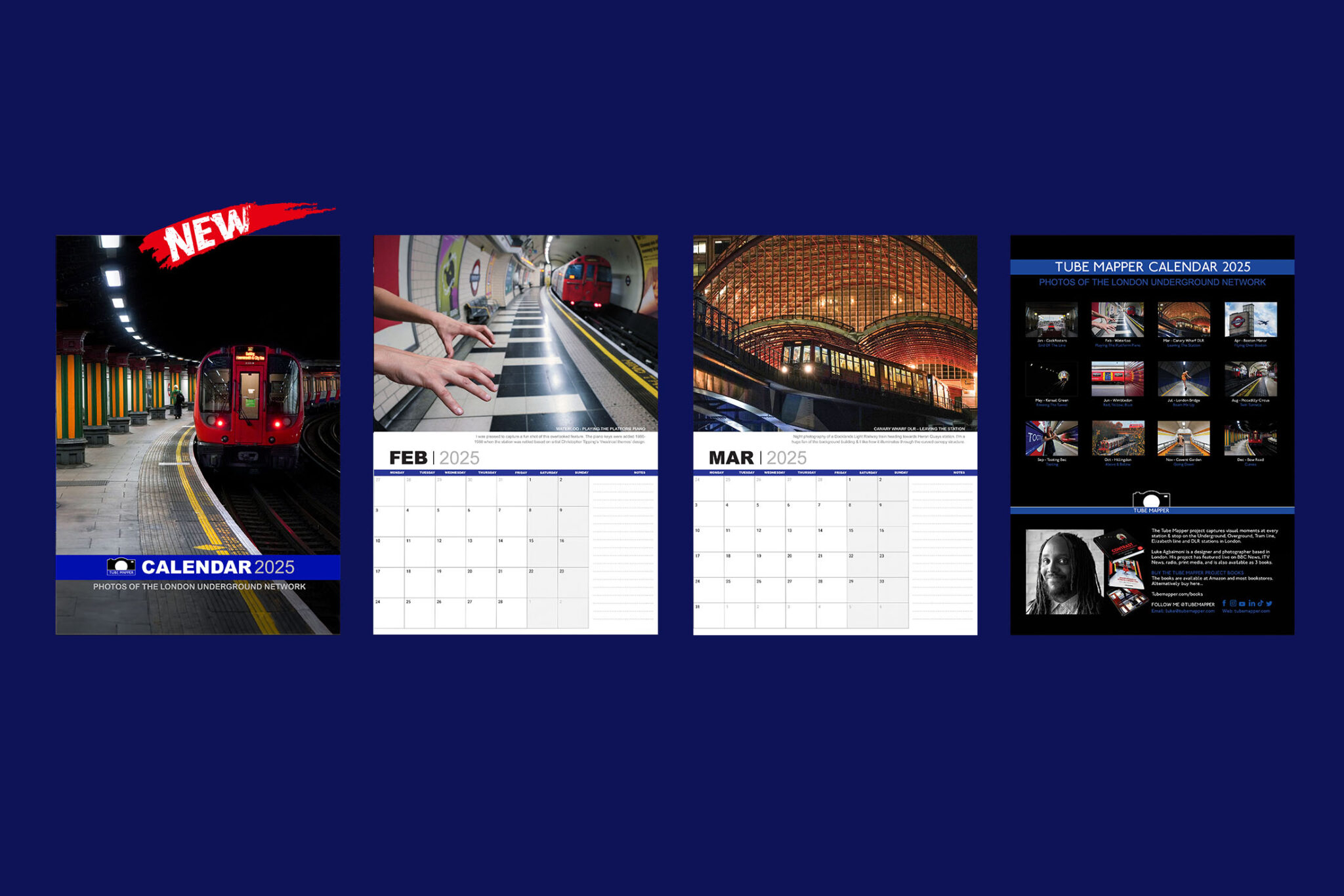Buy London Underground 2025 Calendar Tube Mapper